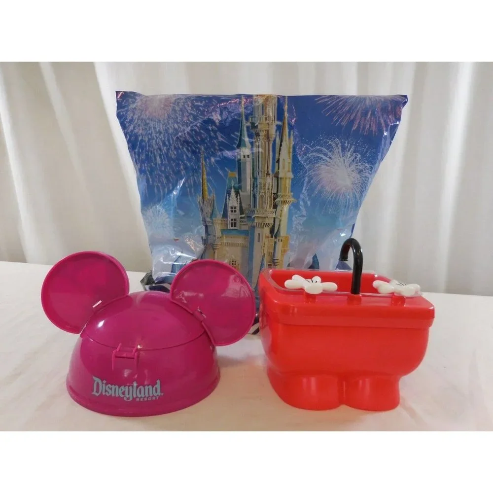 Disney Parks Ear Hat A Very Merry Unbirthday Ice Cream Sundae Bowl + Mickey Sink